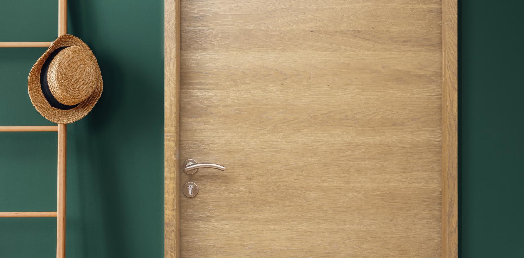 porte d'interieur en bois epure chêne sélectionné