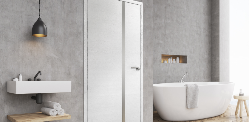 porte d'interieur en bois signature inox