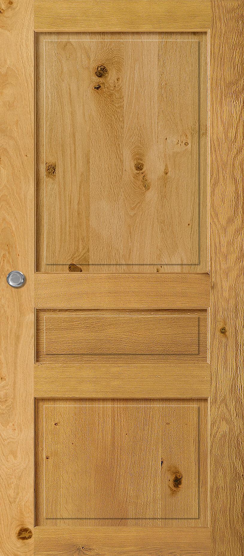 Porte Intérieure Bois Coulissante - Quercy - Chêne clair rustique
