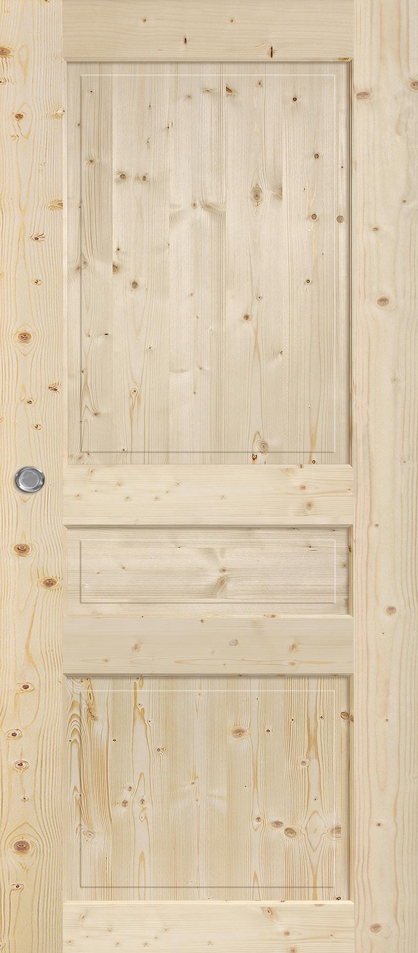 Porte Intérieure Bois Coulissante - Quercy - Épicéa brut