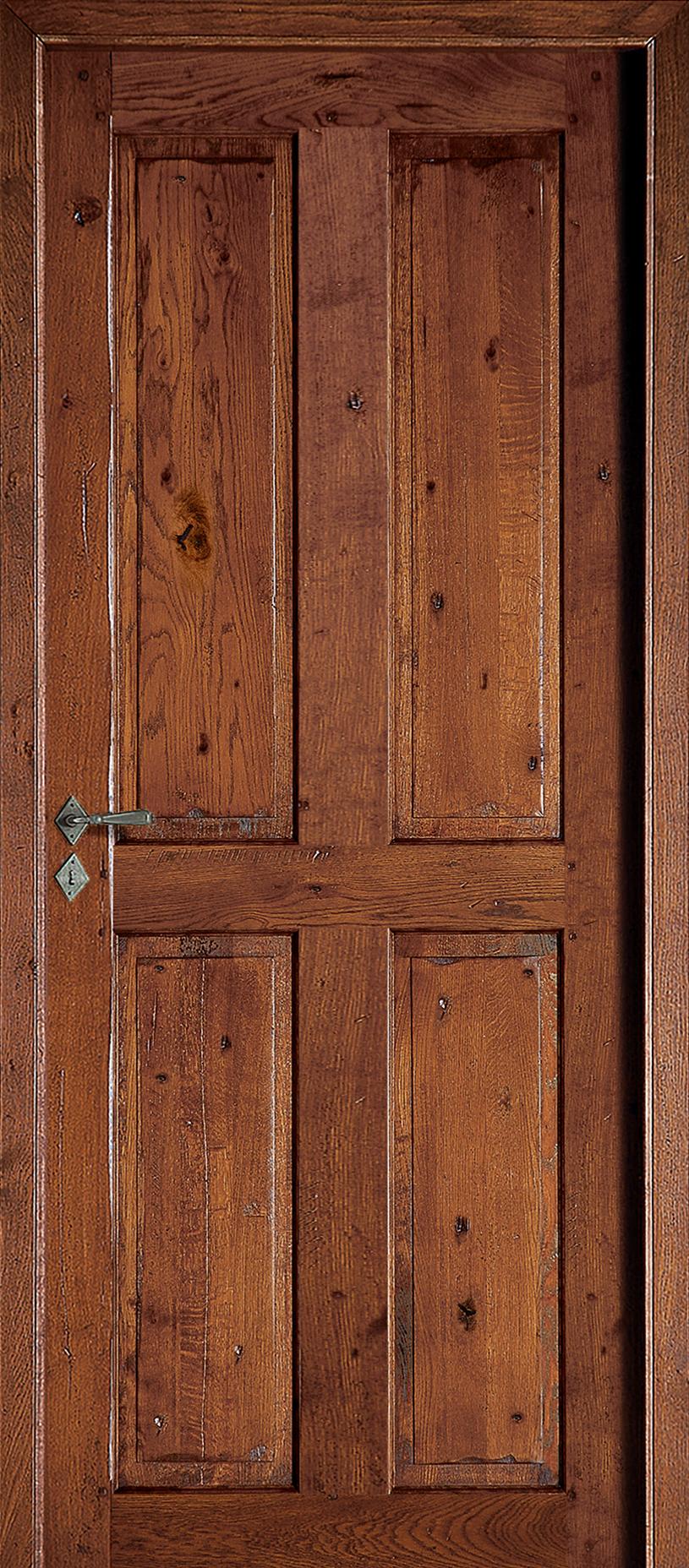 Porte Intérieur Bois - Aubrac - Chêne rustique antiquaire patiné