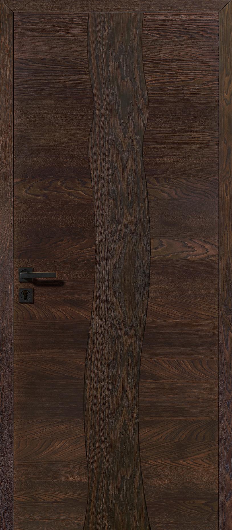 Porte battante Roziere ARBRE Design - Chêne brun mat brossé