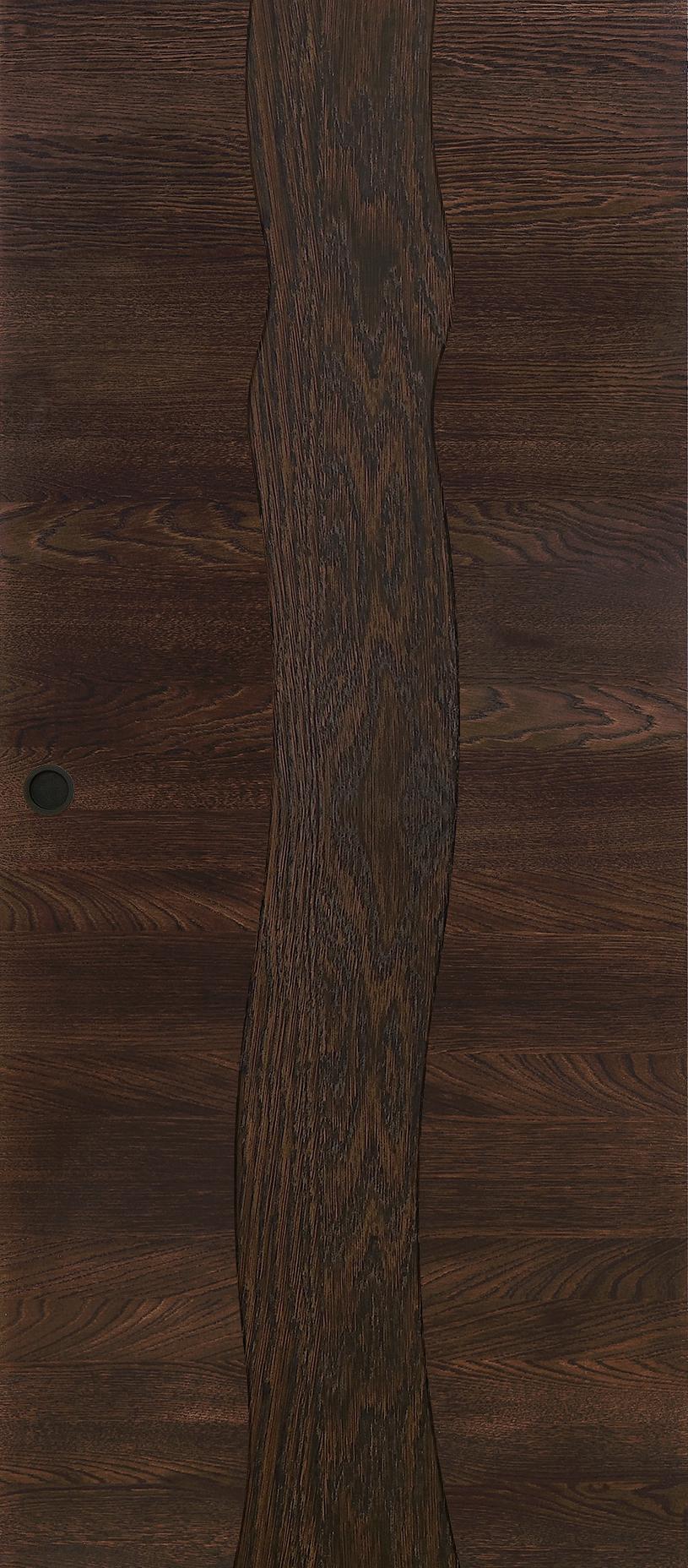 Porte coulissante Roziere Arbre Design chêne brun mat brossé
