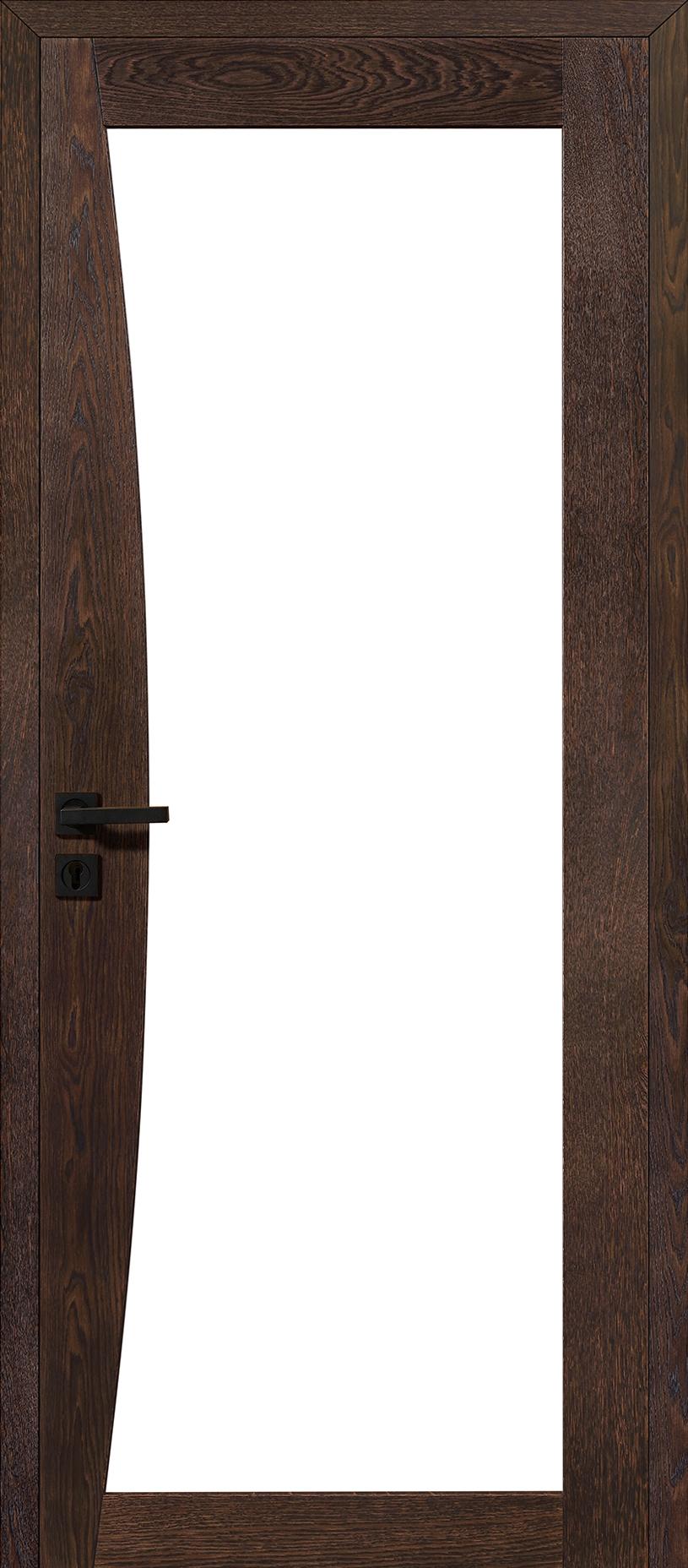 Porte intérieure bois vitrée - Tramontane ® - chêne selectionné brun mat brossé