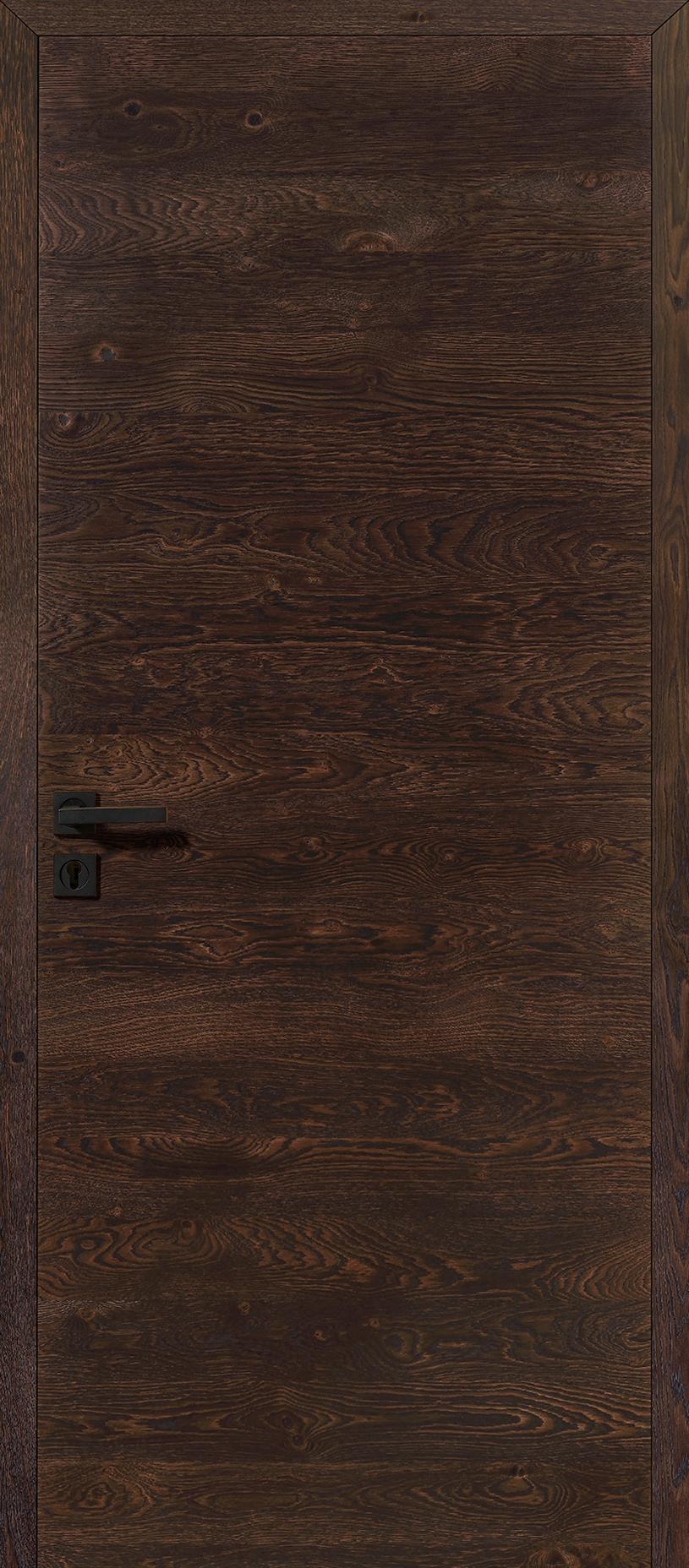 Porte Intérieur Bois - Epure chêne rustique brun mat brossé