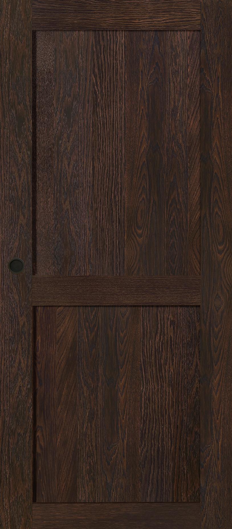 Porte Intérieur Bois - Fabrica Chêne sélectionné - brun - mat