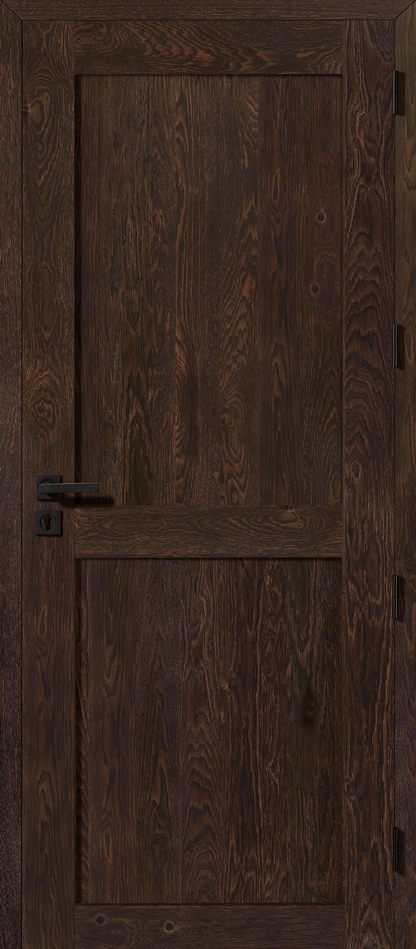 Porte Roziere Fabrica chêne rustique brun mat brossé