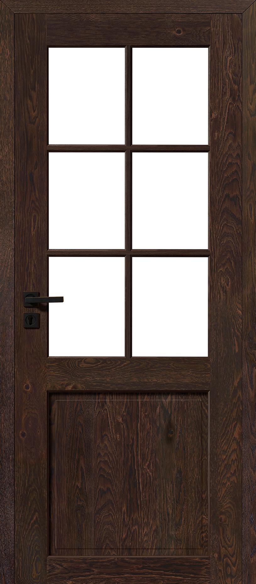 Porte intérieur Rozière Alsace - chêne rustique brun mat